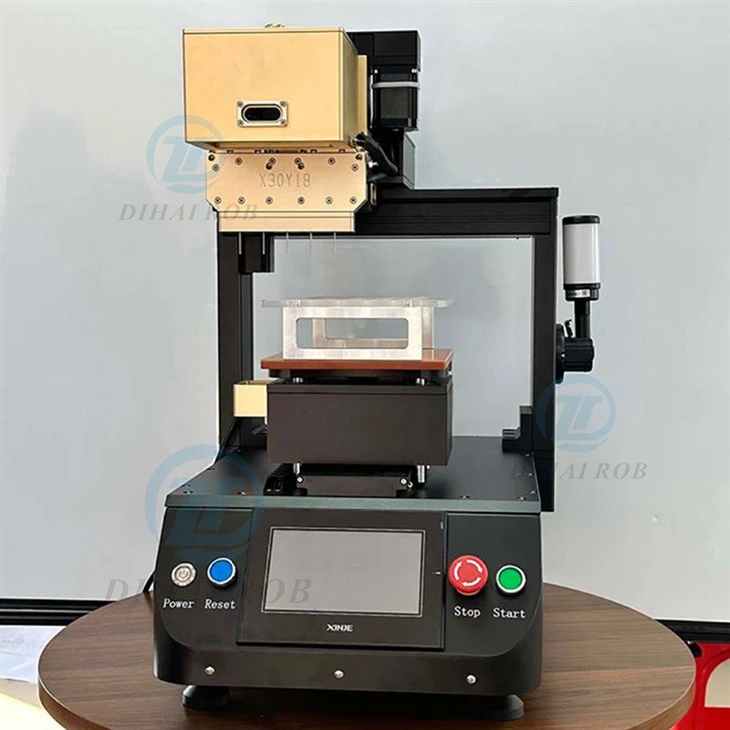 Semi-otomatik vape 5- zegwi CBD chofaj lwil oliv ranpli machin ak twa-koulè alam limyè